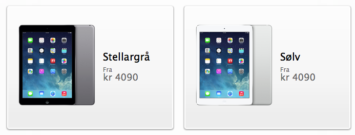 iPad Air er i salg